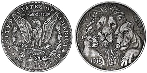 Цар Лъв Симба Скитащи Монети 19,38 Милиона Медали на Краля Зверове Антични Сребърни Доларови Монети С Отпечатан във формата на животните От филма