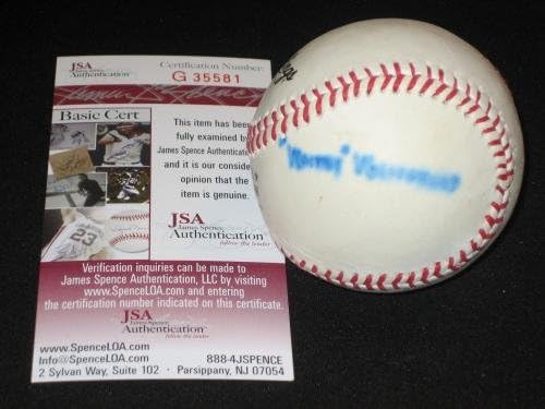 Уайти Уайтхед Подписа Истински бейзболен топката Rawlings Onl с автограф от Jsa Рядкост!! - Бейзболни топки с автографи
