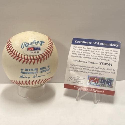 Боб Грим, Официален бейзболен сингъл с автограф. Auto PSA - Бейзболни топки с автографи