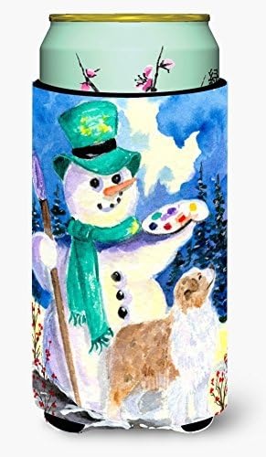 Carolin's Treasures SS8996TBC Снежен човек с Австралийската Овчаркой За Обнимания Високо Момче, Калъф-хладилник за Обнимания, Може да се Пере В Машина, Калъф-Обнималка за напитк?