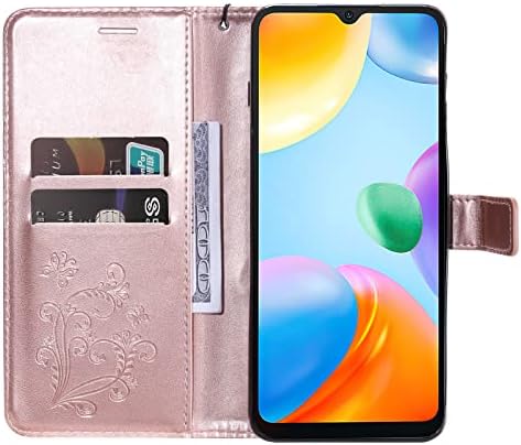 MEMAXELUS Premium Калъф-джобен формат за телефони Xiaomi Redmi 10В Калъф, Калъф Redmi 10В с поставка за карти, Слот за карти, Кожен Защитен