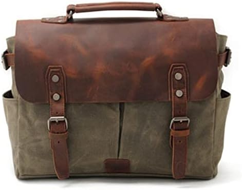 Реколта Холщовая чанта WETYG с Портфейли, Мъжки чанти -Месинджър в Ретро стил на рамото (Цвят: E, Размер: 1)
