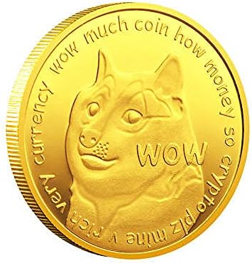 Възпоменателна Монета Dogecoin с тегло 2 грама, Позлатен Криптовалюта Dogecoin 2021, Лимитирана Серия Сбирка от Монети, Виртуална Монета