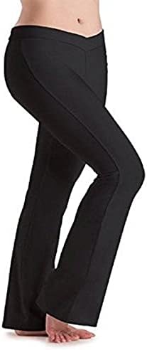 Панталони с V-образно деколте за краката Motionwear, Черни