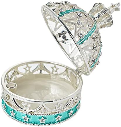 FJ FENGZHIJIE Silver Royal Crown Скоростна Реколта Златар Кутия, Подарък Органайзер Короната Домашен Античен Декор
