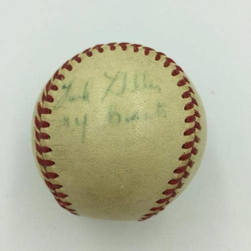Изключителен Нов 1952 г. в мини-бейзбол Янкис Мики Мэнтл JSA COA - Бейзболни топки с автографи